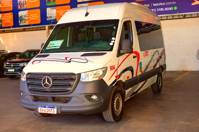 Van de transfer do BePark pronta para sair